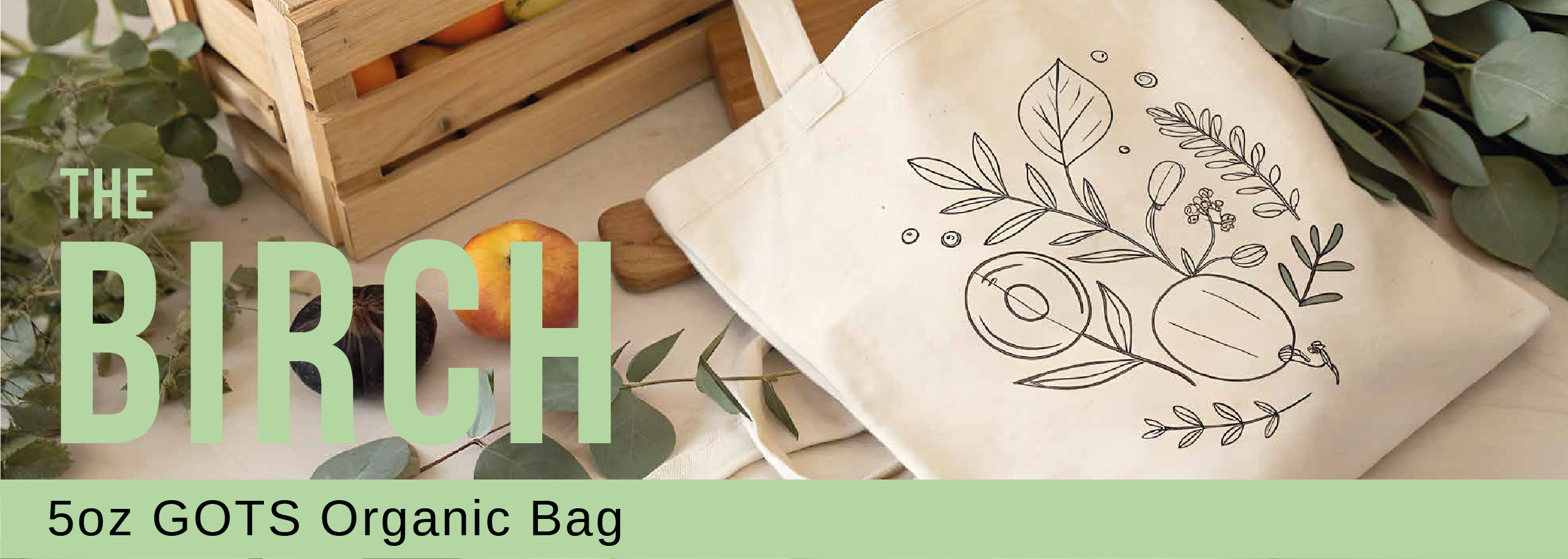 The Birch 5oz GOTS Organic Cotton Bag