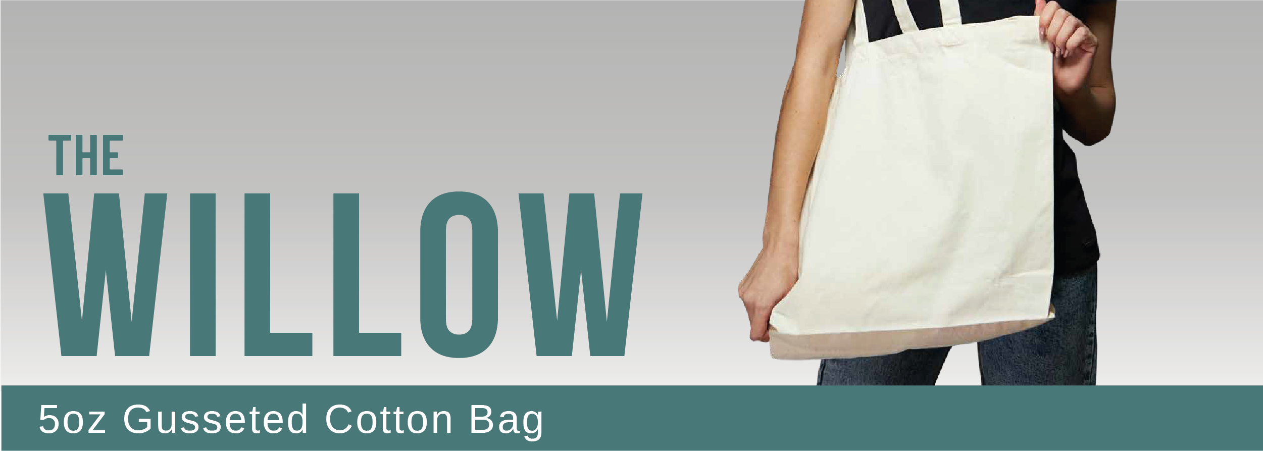 The Willow 5oz Cotton Gusseted Bag